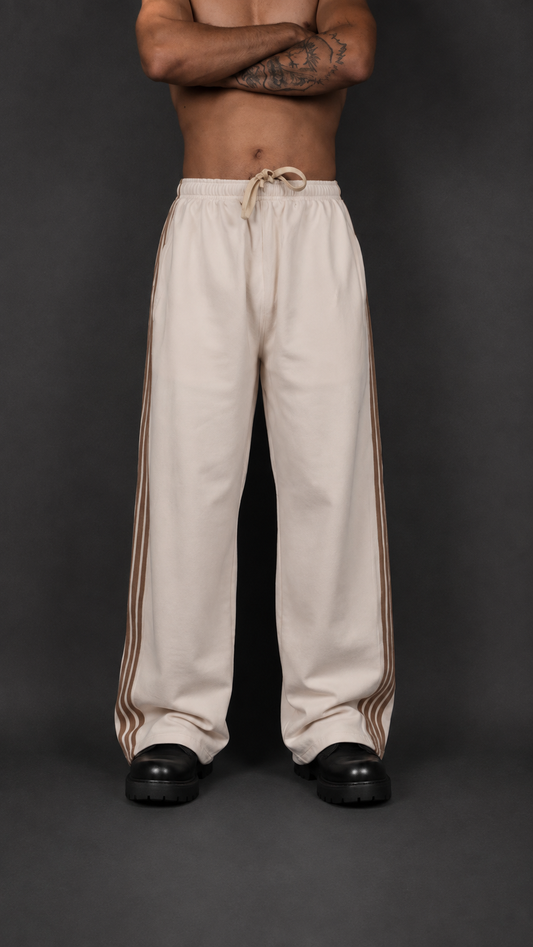 PARALLEL STRIPE BAGGY PANTS