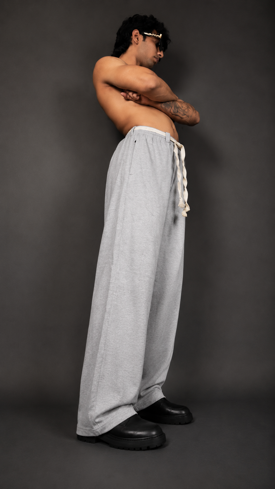 CORE GREY BAGGY PANTS