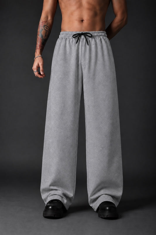 BASIC GREY BAGGY PANTS