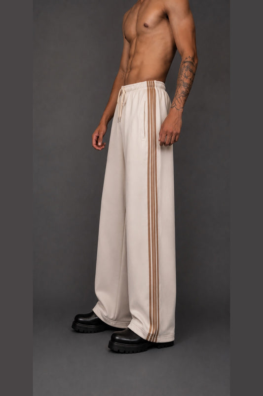 PARALLEL STRIPE BAGGY PANTS